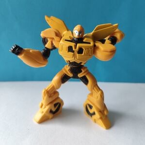 3/$20💗2014 Bakery Crafts Bumble Bee Transformer Cake Topper Figure 3 1/4" Tall